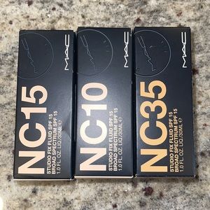 ❤️NEW!!!❤️Mac Studio Fix Fluid Foundation SPF 15, 1.0 oz. $35 each.